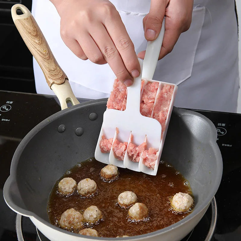 NEW Quadruple Meatball Maker Set Rice-Meat Dumplings Maker Fried Fish Meat Making Balls Mold Kitchen Gadgets Cooking Accessories