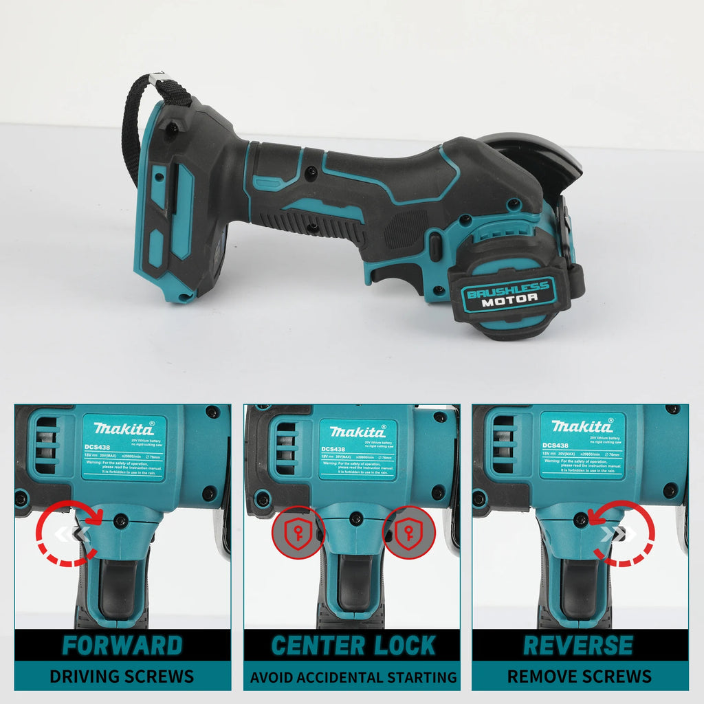Makita 18V Brushless Cutting Grinder Cordless Tool Low Vibration Stable Running 20000RPM Multi-Scene Use & DIY tools