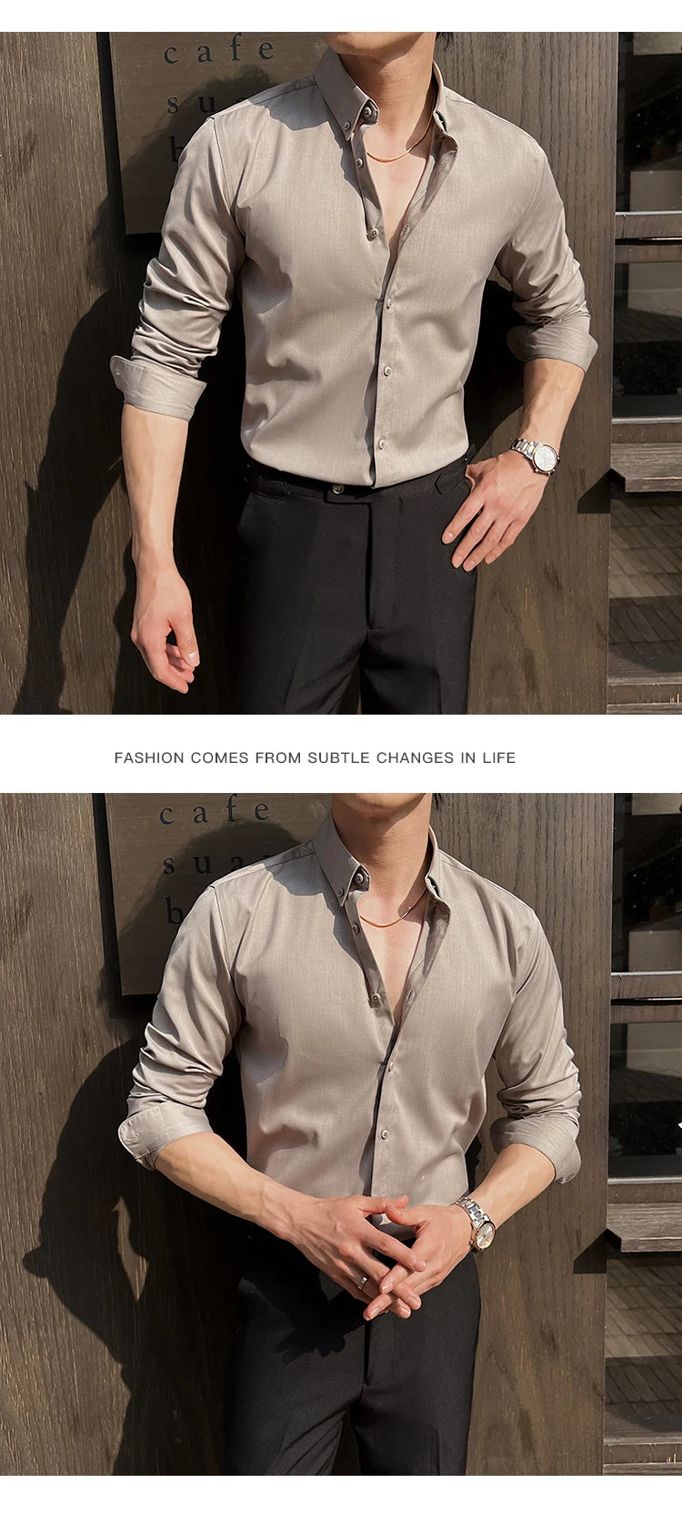 Shirts for Men Long Sleeve British Style Solid Casual Anti-wrinkle Soft Slim Fit Formal Dress Shirt Men Clothing Oversized 7XL-S
