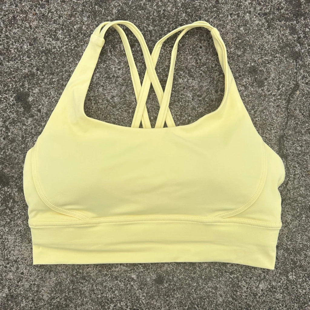 Solid Color Women Fitness Sport bra top soft tight Comprehensive training jogging gym yoga underwear cross back With chest pad