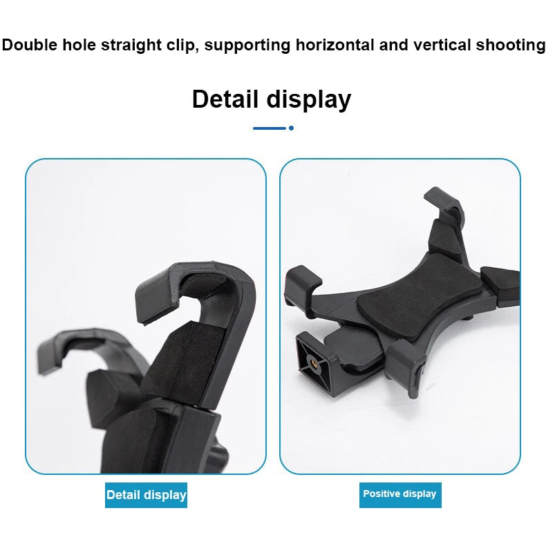 Universal Tablet Tripod Mount Clamp with 1/4"Thread Adapter For Ipad 2/3/4/Air/air2/Mini For Galaxy Tablet Phone Bracket Holder