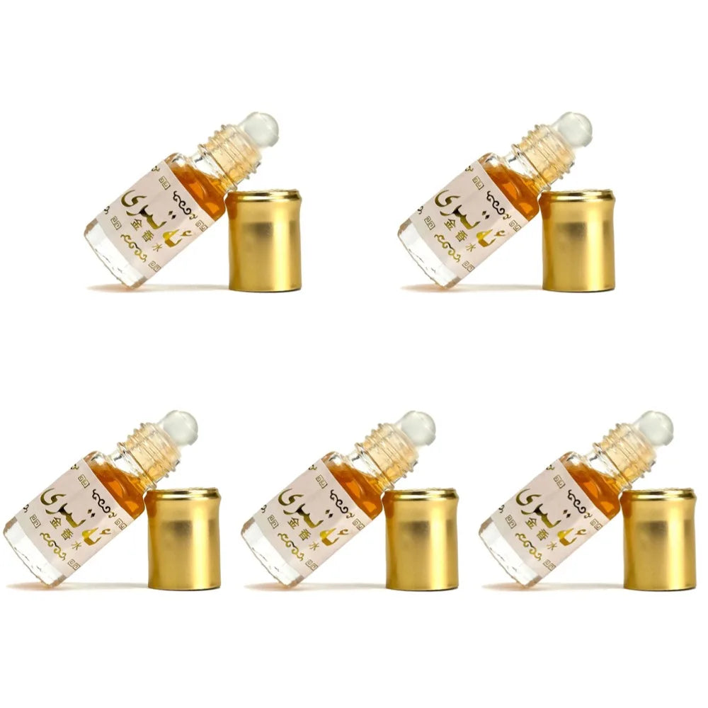 Mini Portable Middle East Arab Exotic Eau De Toilette 1/3/5pcs 3ml Milky Fragrance Floral Scent Lasting Date Golden Ball Parfum
