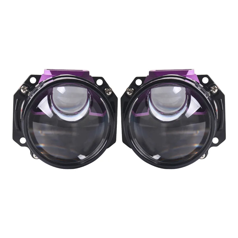 100W 2.5 Inch Bi LED Projector H7 H4 9005 9006 Angel Eyes Hyperboloid Lenses For Headlight 11130LUX Car Lights Car Accessories