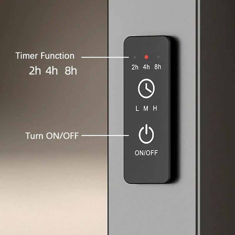 OXG Heated Towel Rack Built-In Timer Bathroom Electric Towel Warmers Wall-Mounted Heated Towel Dryer Bathroom Accessories