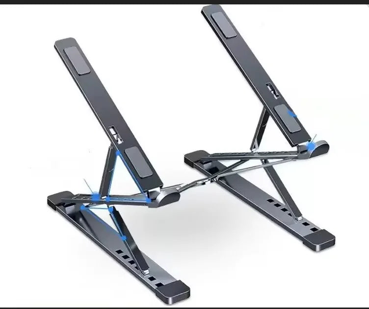Macbook Laptop Stand Folding Adjustable Aluminum Computer Pc Tablet Stand Notebook Tablelaptop Holder Heat Dissipation
