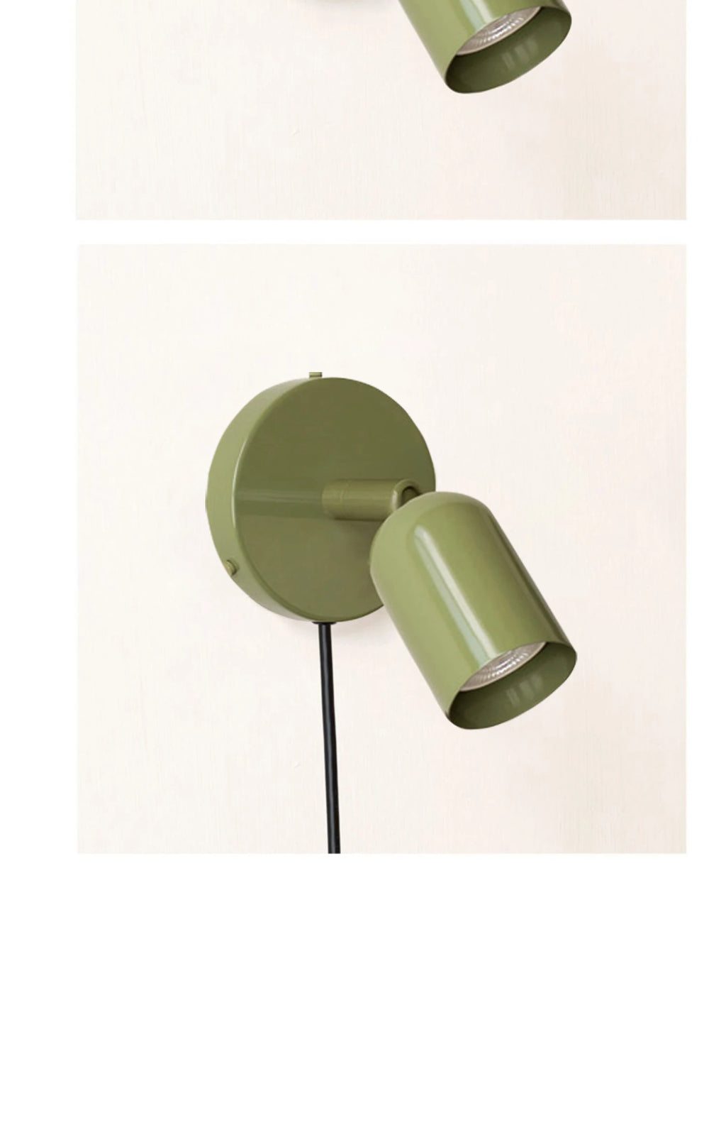 Colorful LED Wall Lamps With Switch Design Modern Wall Lights EU/US Plug Gu10 Spotlights Living Room Bedside Sconce AC110 220V