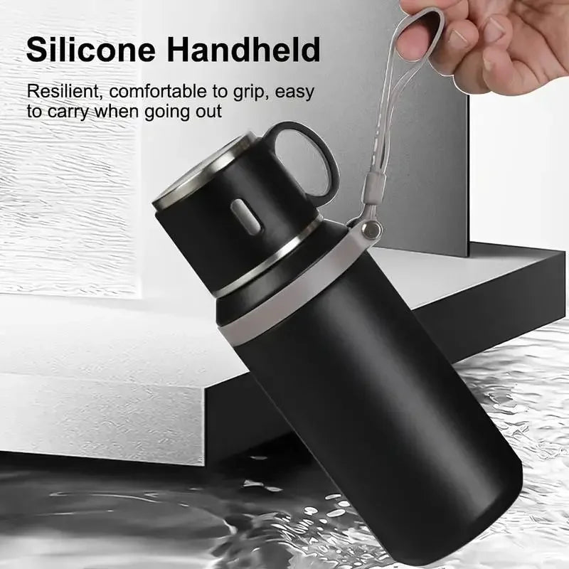600ML Thermal Water Bottle Stainless Steel Thermos Bottle Keep Cold and Hot Water Bottle Thermos for Tea Coffee Vacuum Flasks