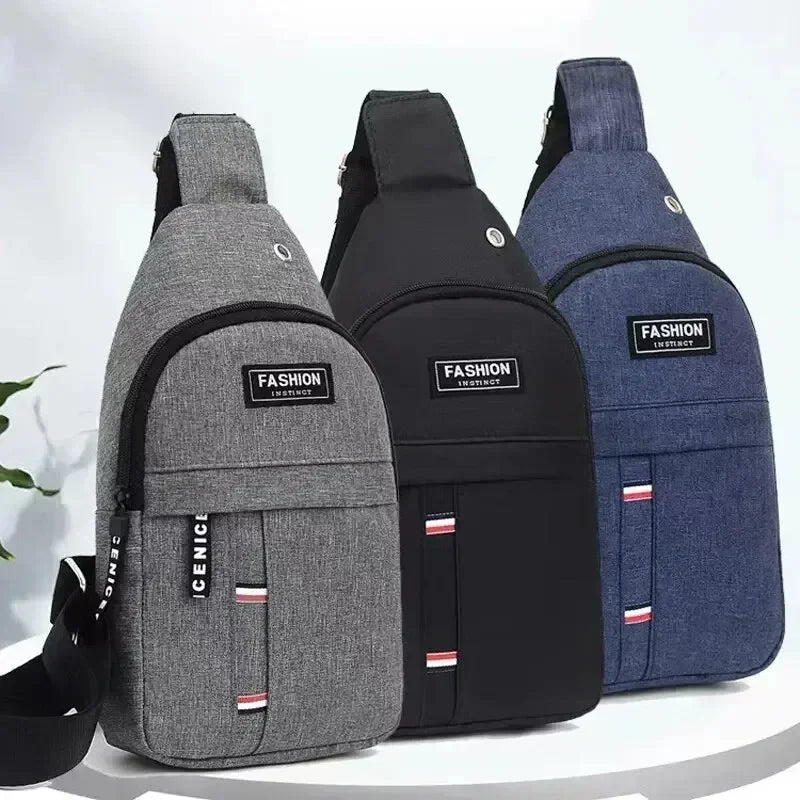 Men Waterproof Large Capacity Fanny Pack, Adjustable Strap Crossbody Bag for Outdoor Travel Hiking Cycling Casual Daily Supplies