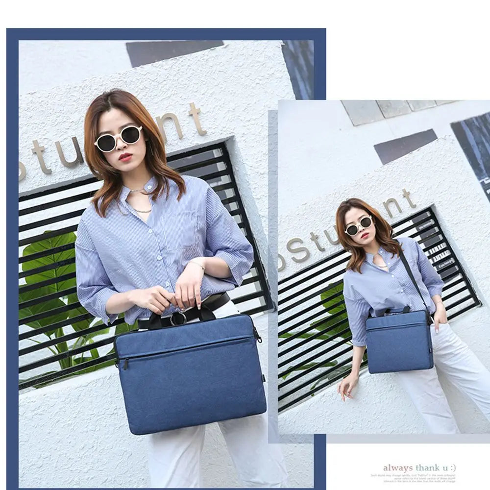 Ultra Thin Large Capacity Protective Pouch Notebook Cover Laptop Handbag Shoulder Bag Laptop Sleeve Case For HP Dell Lenovo