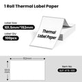 Phomemo 4x6 Inch 100/500 sheets Thermal Shipping Label Printer Self-Adhesive Thermal Printing Paper for 241BT 245BT 249BT D520BT