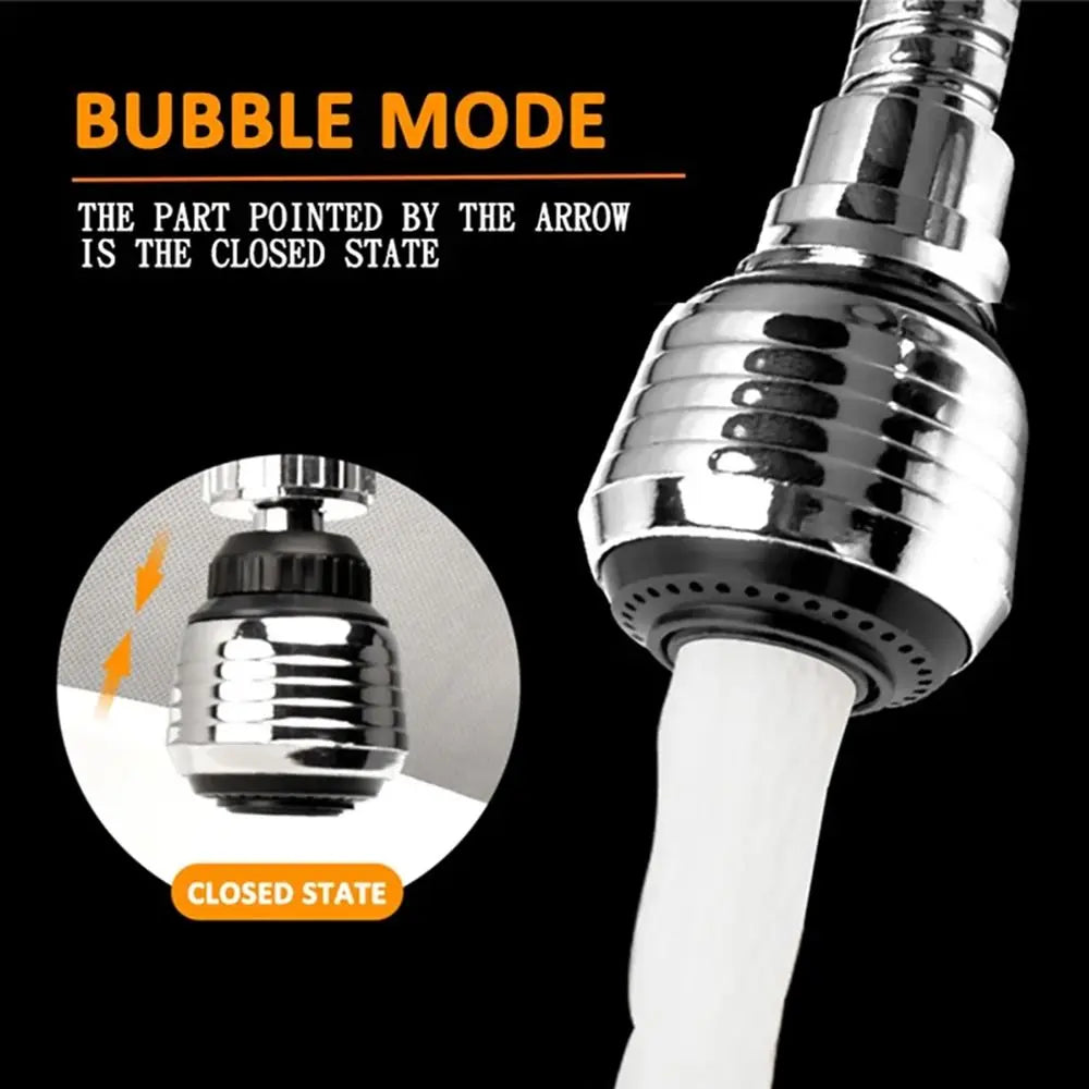 1Set Booster Nozzle Extender 360 Degree Faucet Water Saver Universal Rotating Bubbler Dual Mode Bathroom Kitchen Tools