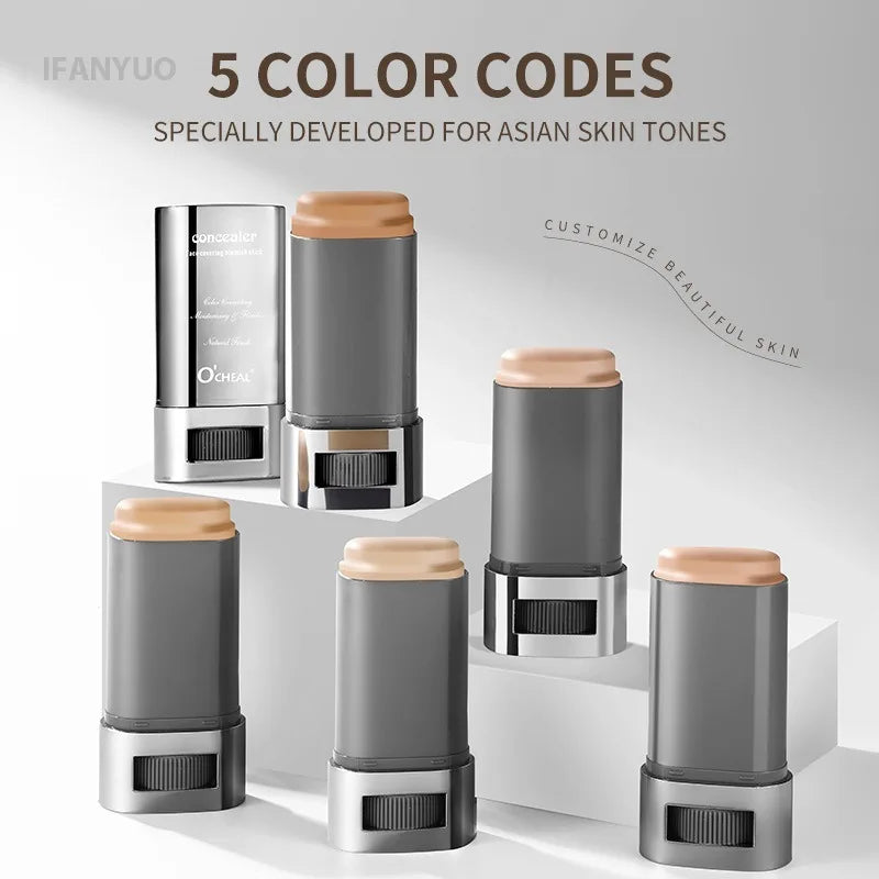 Matte Foundation Cream Stick Boosted Skin Tint Silky Texture Moisturizing Lasting Coverage Concealer Base Even Skin Tone Makeup