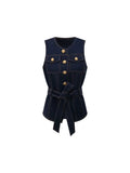 High-waisted denim shorts Y2k American dark blue women's 2026 spring and summer fashion hip-hop goth casual slim shorts