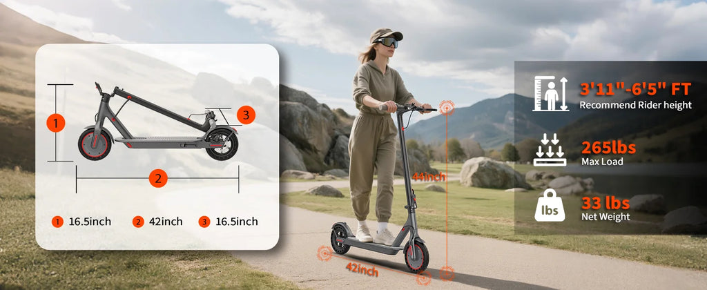 AOVOPRO ES80 350W Electric Scooter 10.5Ah 19mph Max Speed Smart APP Control 21miles Max Range Foldable E-Scooter for Adult