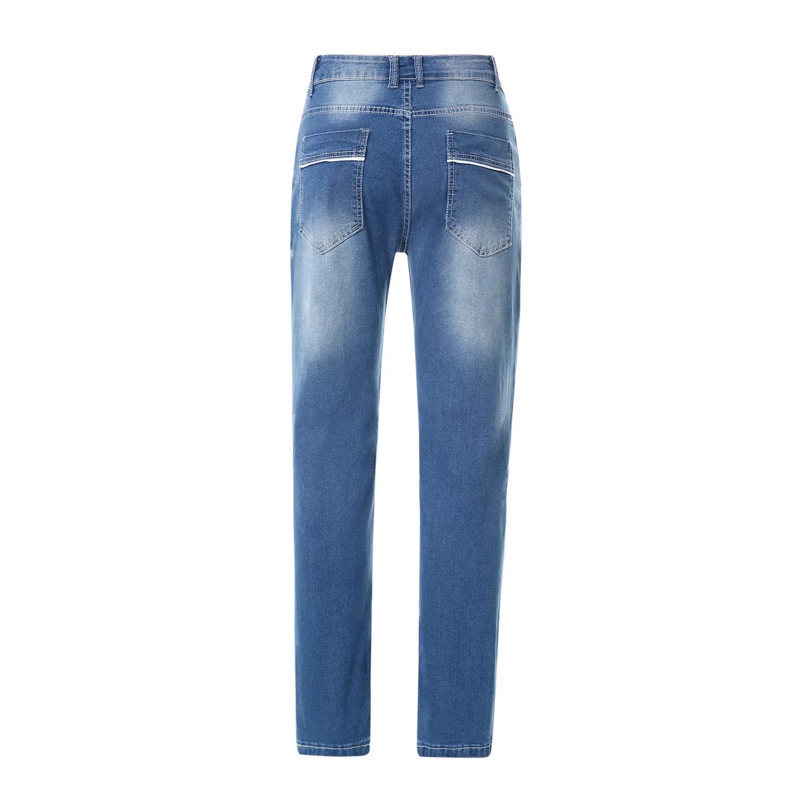 Kakan - High-quality Men's Personalized Double-line Jeans, New Dark Blue, Light Blue, Black Jeans K05-8878 In Spring and Autumn
