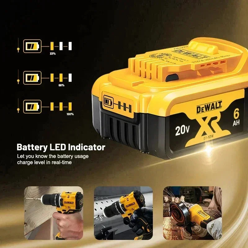 Q Original DeWalt 6Ah/5Ah/ 20V battery replaceable DCD887 DCD805 DCF860 Dcd796 DCG406 DCF880 DCF512 DCD805 power tools battery