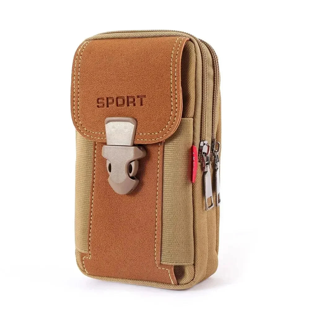 Unisex Belt Pouch Phone Pouch Phone Holster Pouch Mobile Belt Pouch Small Tactical Belt Backpack Card Holder