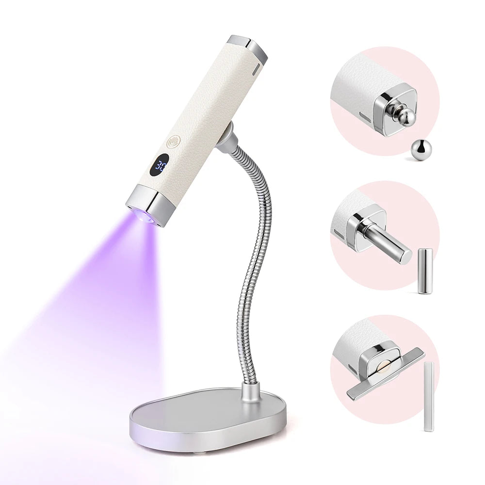 Cat-eye Magnet Handheld Nail Lamp Auto Sensor Nail Dryer Nail Gel Curing Bracket Nail Lamp UV LED Light Gel Nail Fast Drying Pen