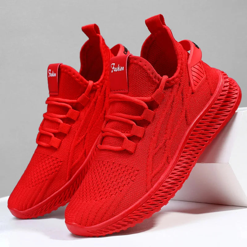 Yellow Sneakers For Women Shoes Slip On Flying Breathable Mesh Sneakers Woman Spring New Lightweight Tennis Ladies Casual Shoes