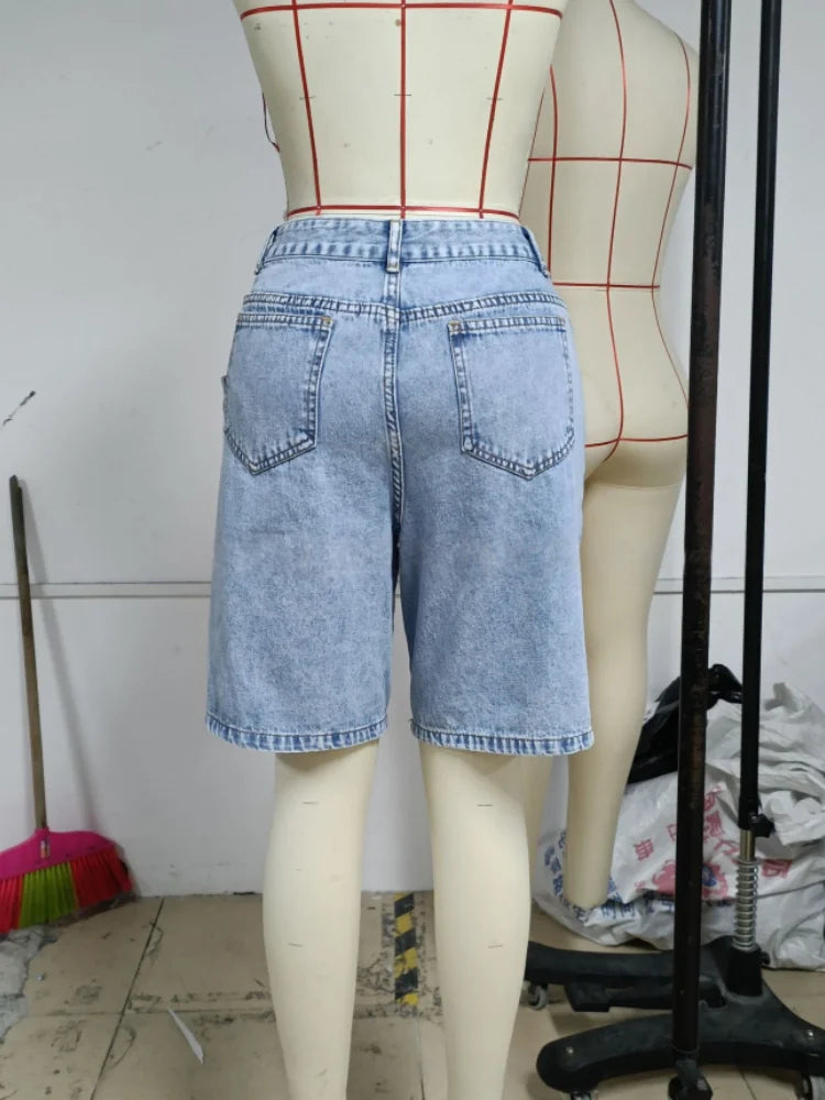 Women Designer Denim Pant Jeans Vintage Wide Leg Big Pockets Floor Pants High Waist Y2k Streetwear Elegant Casual Loose Trousers