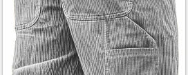 Men's Workwear Shorts Summer Casual Corduroy Loose Elastic Waist Multi-Pocket Leisure Pants Embroidery Retro Style Male Trousers