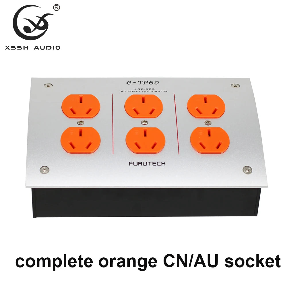 AU CN EU US Power Outlet Duplex HiFi XSSH Schuko AC Power Distributor 125V-250V 50/60Hz 15A 1875Wmax IEC Inlet Electrical Socket