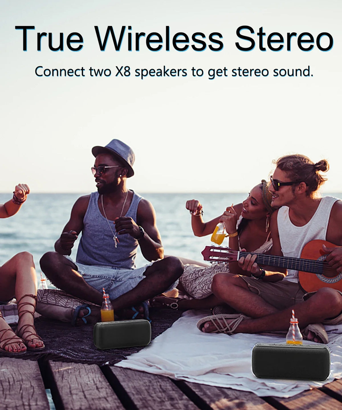 Xdobo X8 II 60W Portable Bluetooth-Compatible Speakers 6600mAh Bass Sound Box Wireless Waterproof TWS Boombox