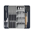 Expandable Silverware Organizer for Drawer with Knife Holder Kitchen Utensil Knife Drawer Organizer Cutlery Organizer in Drawer