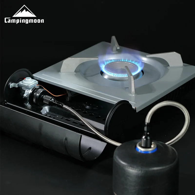 CAMPINGMOON BKZ13M Outdoor Camping Picnic With Magnetic Suction Cassette Stove To Alpine Flat Gas Tank Conversion Head