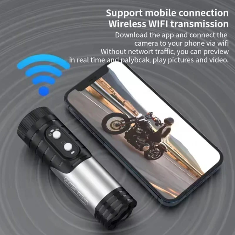 4K Ultra HD Camera Outdoor Hunting Camera Anti Shake Sport DV WiFi Motorcycle Bike Helmet Camera Action Cam Waterproof Bodycam