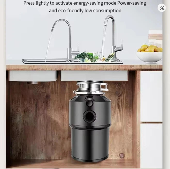 High-Power Garbage Disposer 220V Household Food Processor Kitchen Waste Grinder Efficient Bone Crushing