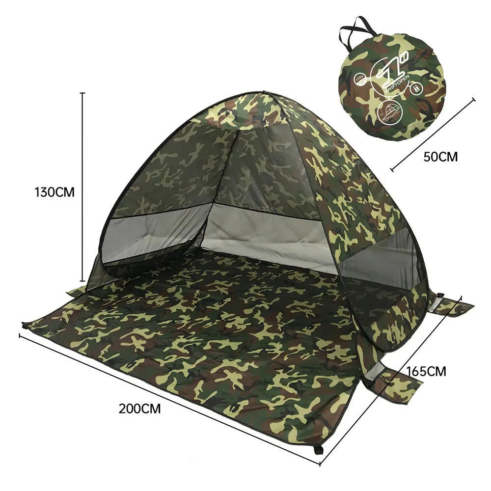 Beach Tent  Automatic Instant Pop Up Tent Potable Beach Tent Outdoor Waterproof UV Protection Camping Fishing Tent