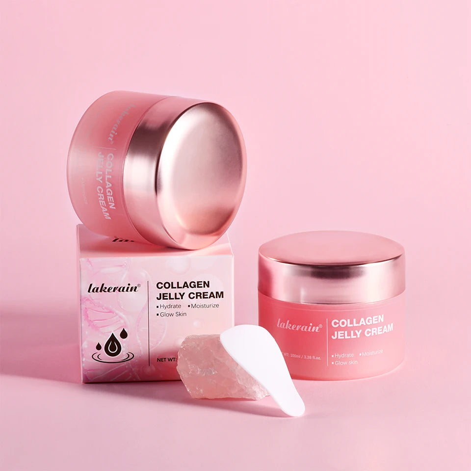 100g Collagen Jelly Cream Hydrolyzed Collagen Soft Moist Jelly Essence Shrinks Pores Moisturizing Smooth Skin Care Products