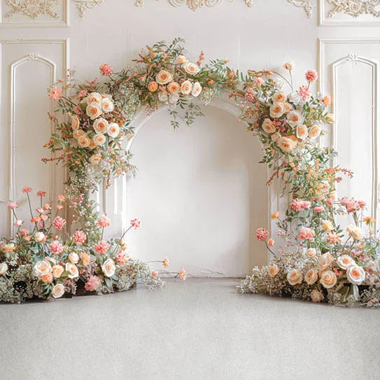 Interior Arch Boho Floral Photography Background Adult Birthday Wedding Maternity Portrait Decor Backdrop Photo Studio Supplies
