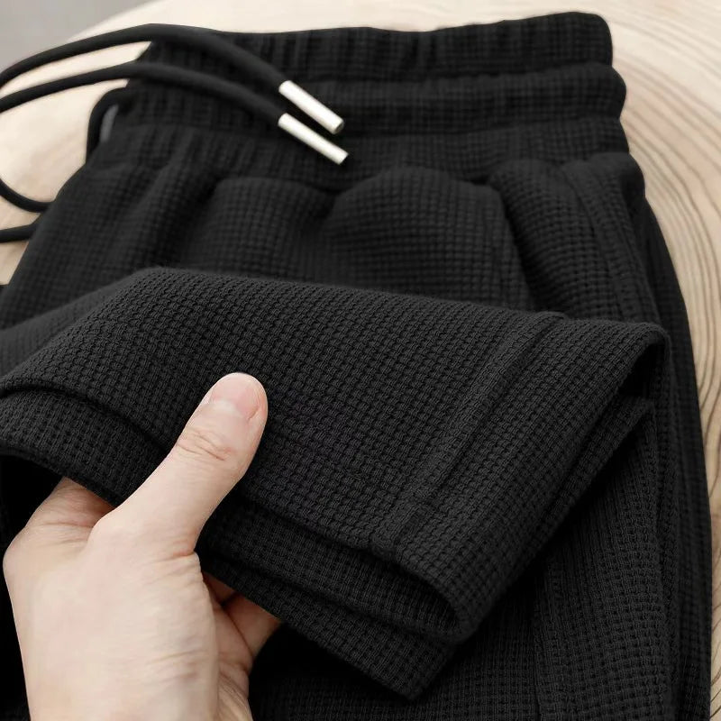 Pant Men 2026 Casual Spring/Autumn Straight-Leg Sweatpants Wide-Leg Elastic Waist Sportswear Pants Men's Clothing