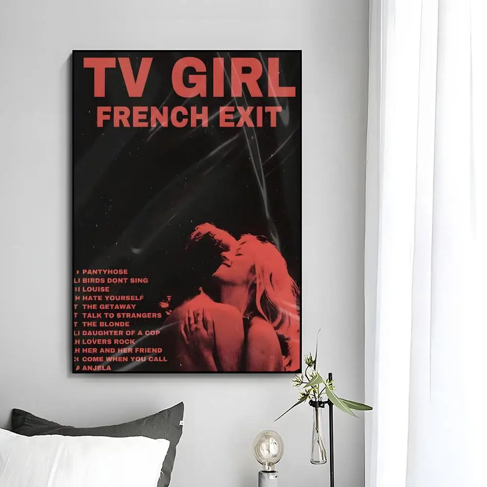 t-TV Girl Poster Wall Art Print Decorative Mural Home Decor Gift Unframed