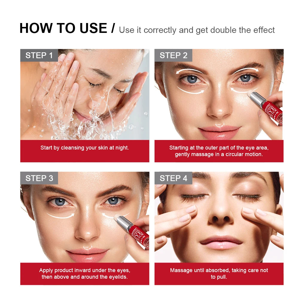 Retinol Eye Cream Lightening Dark Circles Firming Skin Instant Eye Repair Serum Moisturizing Nourishing Korean Eye Care Stick