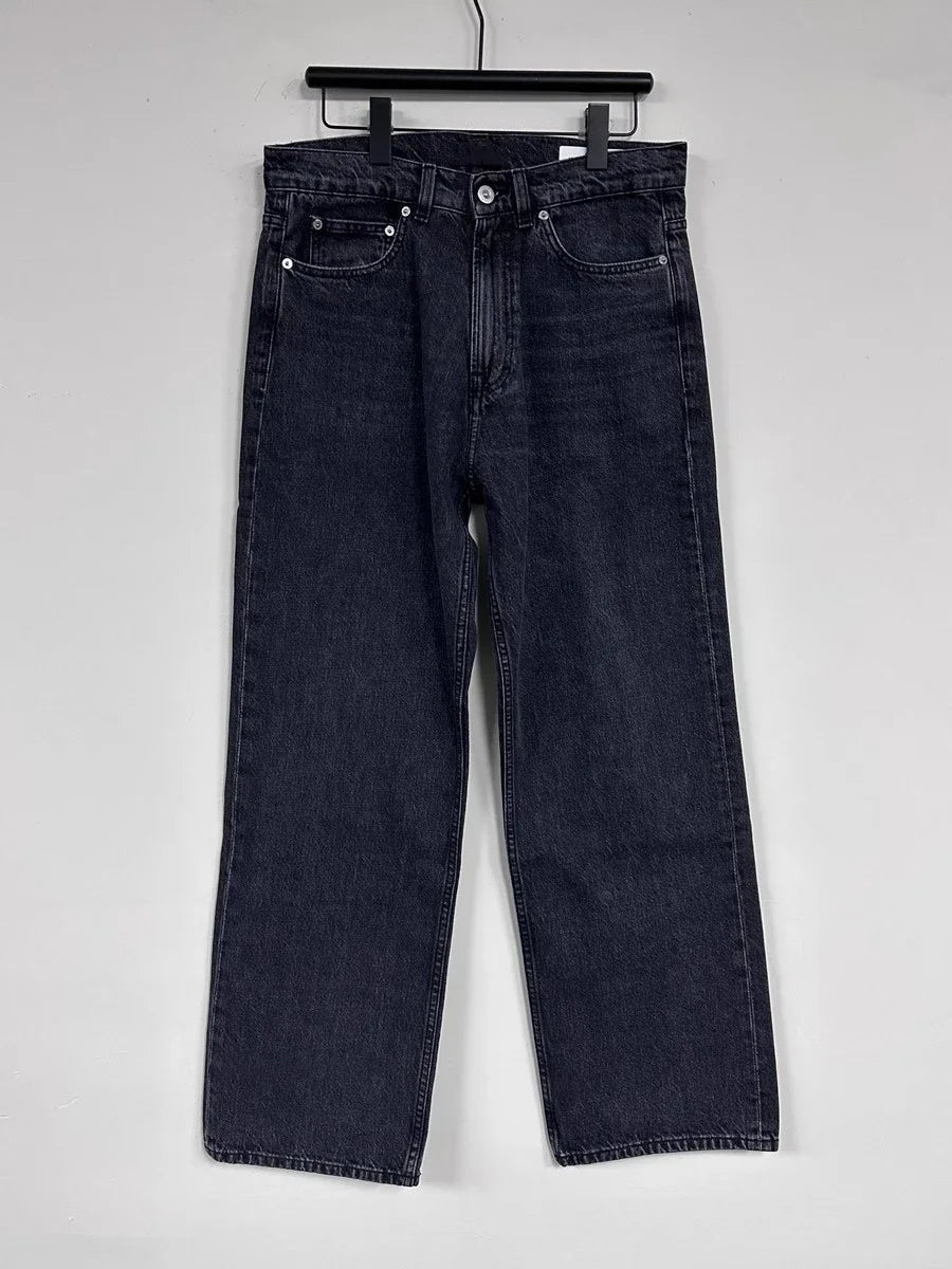 Our Legacy Washed Denim Jeans for Men Male Casual Loose Pants Mens Fashion Pants Men's Clothing Women's Clothes