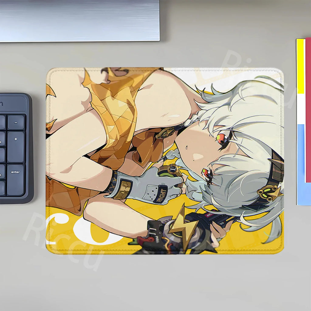 Mouse Pad Zenless Zone Zero Vivian Hoshimi Miyabi Ellen Joe Small Size Mousepad ZZZ Office accessories overlock teclado Desk Mat