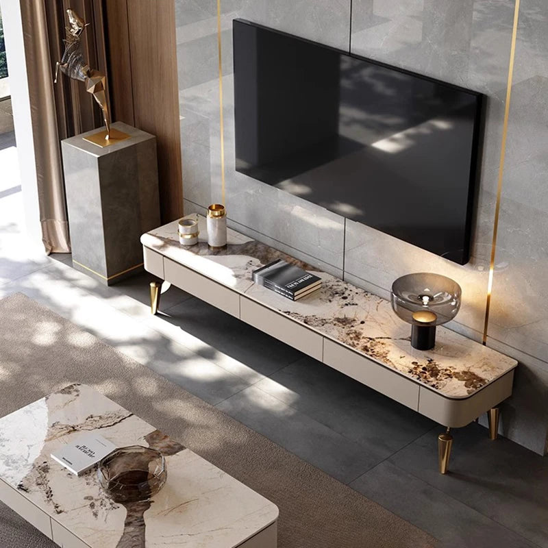 Modern Italian Tv Stands Design Drawers Style Premium Tv Table Luxury Trendy Elegant Muebles Para Hogar Living Room Furniture