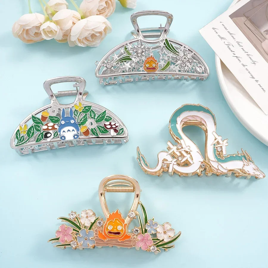2025 Cute Creative Cartoon Hair Claw Boat Dragon Large Hair Claws Japanese Cat Fashion Claw Clip Hair Accessories for Women