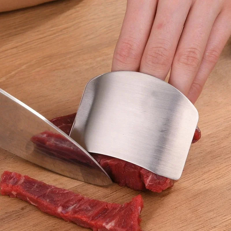 Stainless Steel Finger Protector Anti-cut Finger Guard Safe Vegetable Cutting Hand Protecter Kitchen Gadgets Kitchen Accessories