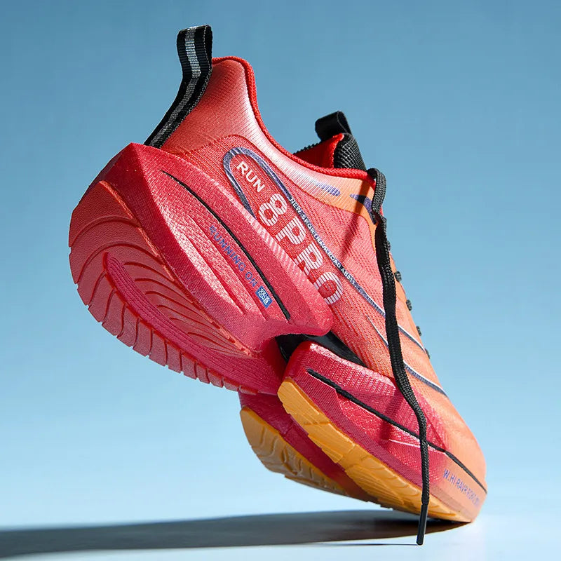 Men's Sports Shoes Running Sneakers Carbon Plate Running Shoes Women Marathon Racing Shock-absorbing Athletics Training Shoes - Beauty