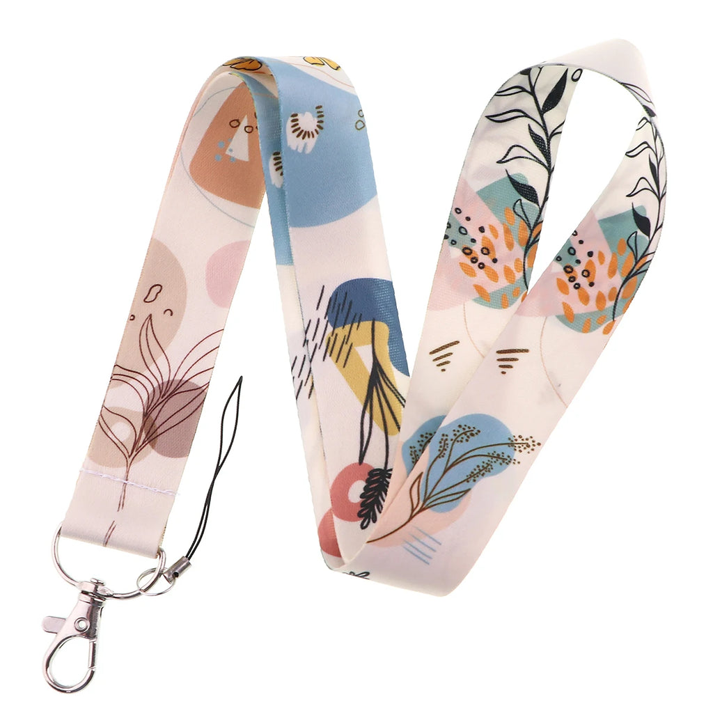 100 Designs Cute Art Lanyard for Keys Chain Badge Holder ID Credit Card Pass Hang Rope Lariat Mobile Phone Charm Accessories