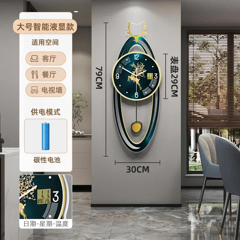 Aesthetic Bathroom Wall Watch Metal Art Bedrooms Korean Luxury Digital Clock Wall Modern Relogio De Parede Room Decorations