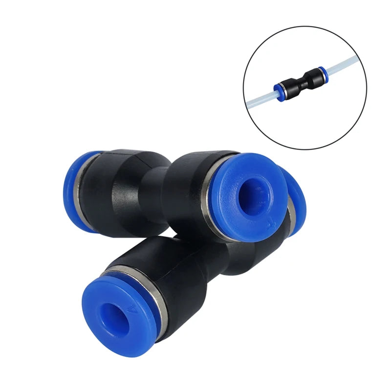 5/10pcs for Bambu Lab PTFE Tube Pneumatic Connector 3D Printer X1 X1C P1P P1S A1 1.75mm Filament Extruder 3D Printer Parts