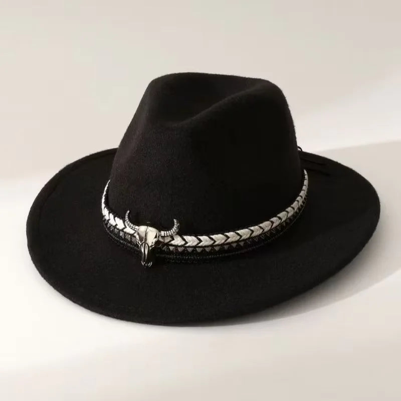 New Heart Shaped Cowboy Head Accessories Cowboy Hat Felt Hat New Men's and Women's Outdoor Hat Knight Hat