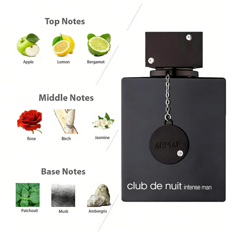 Armaf Club De Nuit Intense For Men Eau De Toilette 105ml - Charming, Long-Lasting, Classic Unisex Fragrance