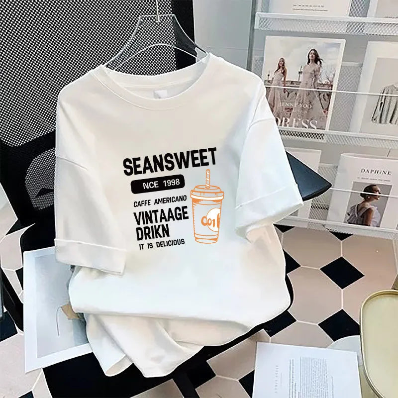 Loose Cotton Short Sleeve T-Shirt plus Size Men's Style Summer Top Comfortable Breathable Bottoming Shirt for plus Size Women