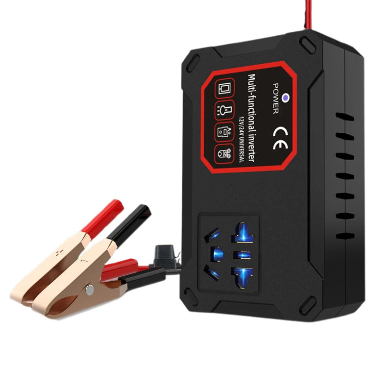Car Power Inverter 200W 12V/24V To 220V Converter Charger Adapter Universal Socket Portable Vehicle-mounted Auto Inverters〔Nest〕